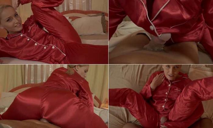  Kathia Nobili - Cum all over my RED SATIN PAJAMAS I know you want it darling FullHD 1080p