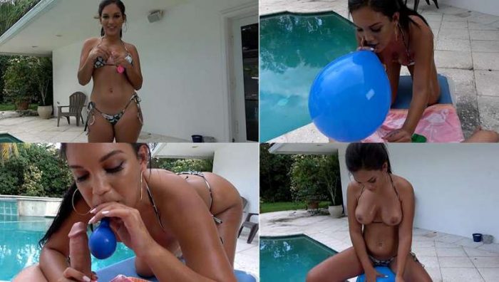  Sister Blows to Pop and Sucks Real Cock - Alina Belle Balloon Boxxx FullHD 1080p