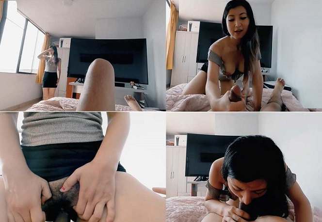 Solange Sun - My Sister Catch me Watching Porn and Seduces me to Fuck her and Give her my Cum FullHD 1080p