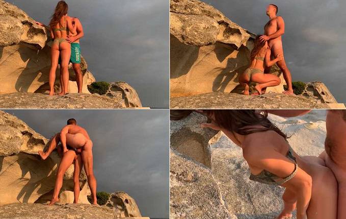 Mia Luxurious - Brother Filled Sisters Ass On A Wild Beach HD 720p