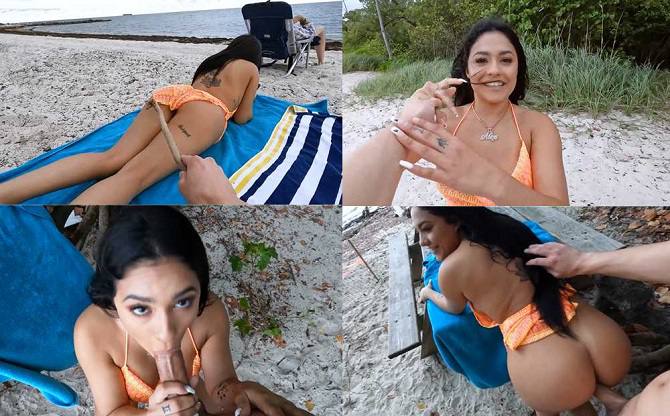 Johnny Love, Serena Santos - Lustful On Public Beach FullHD 1080p