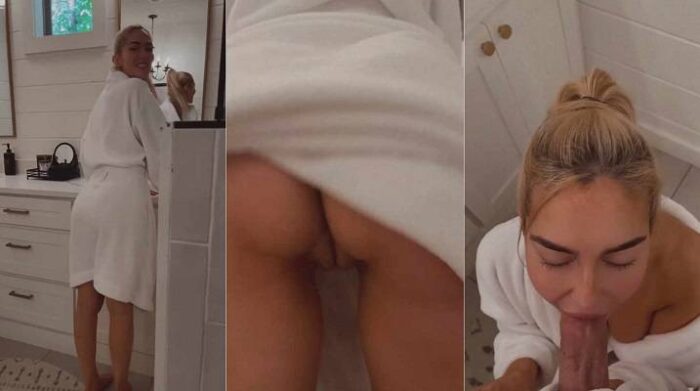 Olivia Mae - Family Bathroom Sex Tape Video Leaked HD 720p