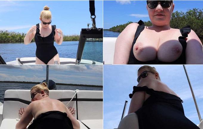 Vera James aka sexyblonde69xx - A Very Taboo Boat Ride: Mommy Son Outdoor Fuck FullHD 1080p