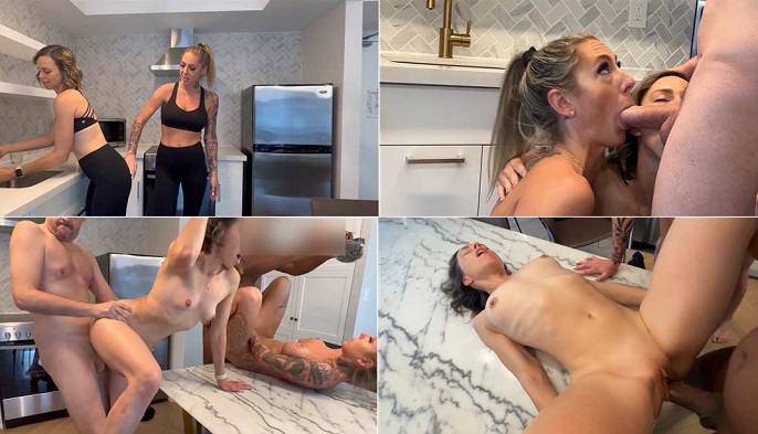 Onlyfans Angie Bloom And Serenity Cox - Post Workout FFMM FullHD 1080p