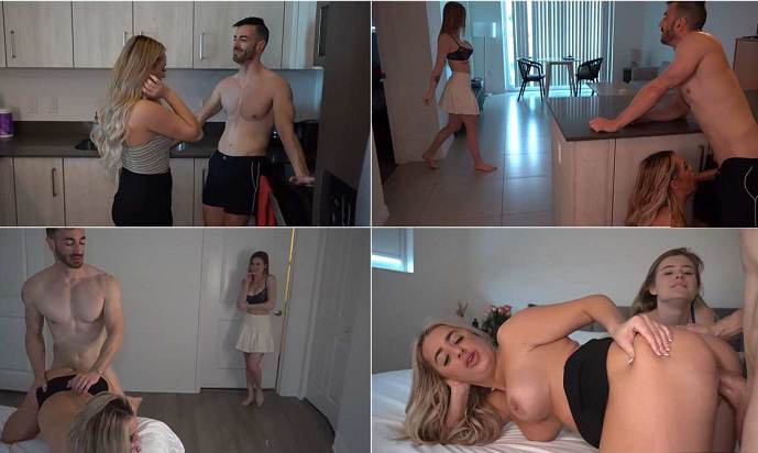 Kylie Taylor - Fucking her step-bro With Chloe Wildd