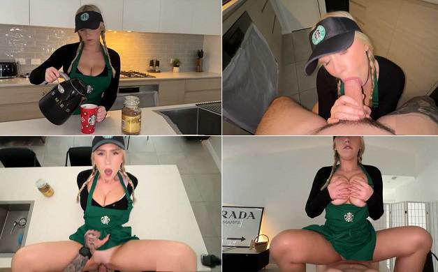 OnlyFans Wett Melons - Starbucks Girl Hot Fuck In The Kitchen FullHD
