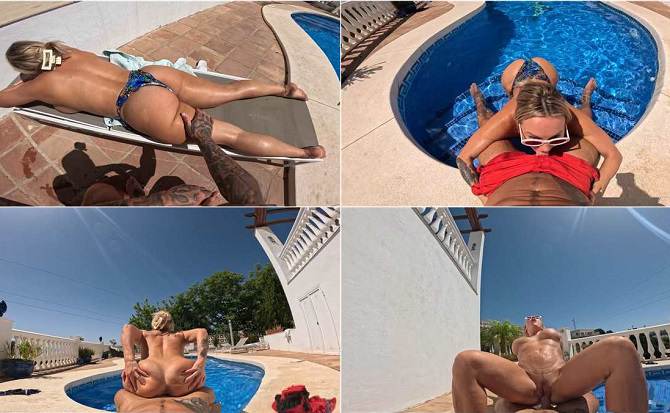 OnlyFans Jenna Hoskins - Poolside POV Fuck With Stepson FullHD
