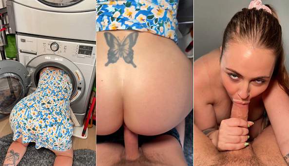 Stepmom Got Stuck In The Washer – Ava Nicks FullHD